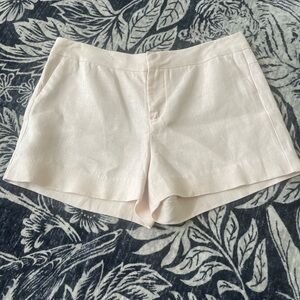 Joie Cream 100%‎ linen light pink shorts size 4